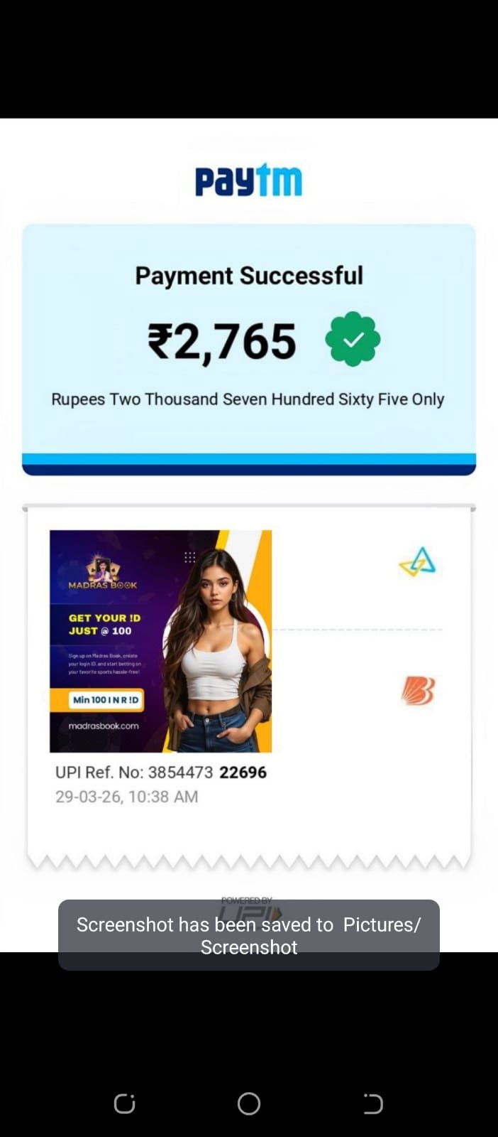 Payment Proof 1